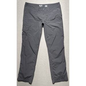 Mountain Hardwear Torada Pants Womens Sz‎ 10 (32x28) Gray Ripstop Hiking Outdoor